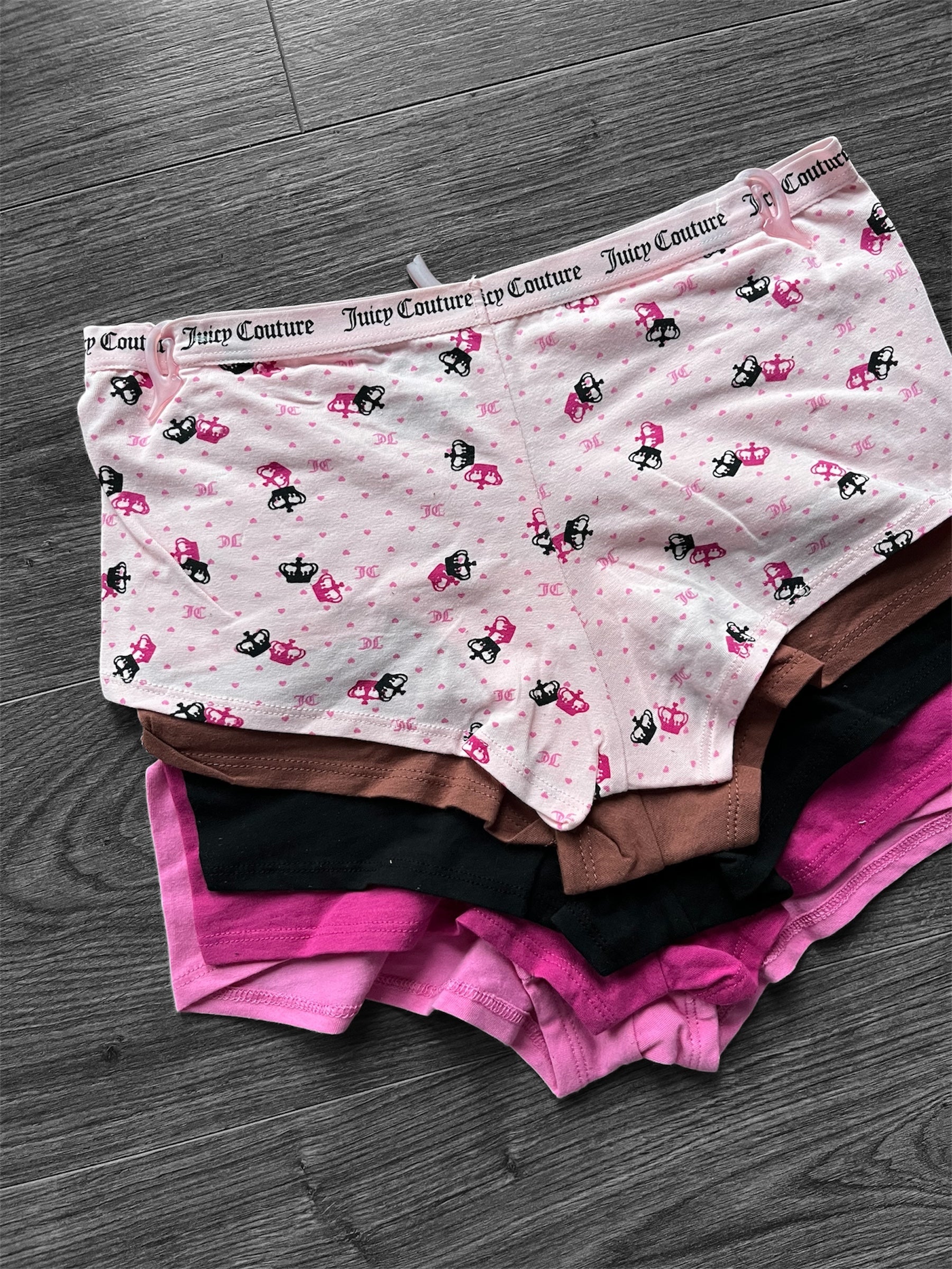 Pack colaless short juicy couture x5
