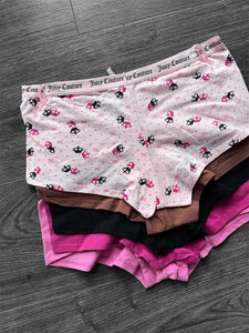 Pack colaless short juicy couture x5