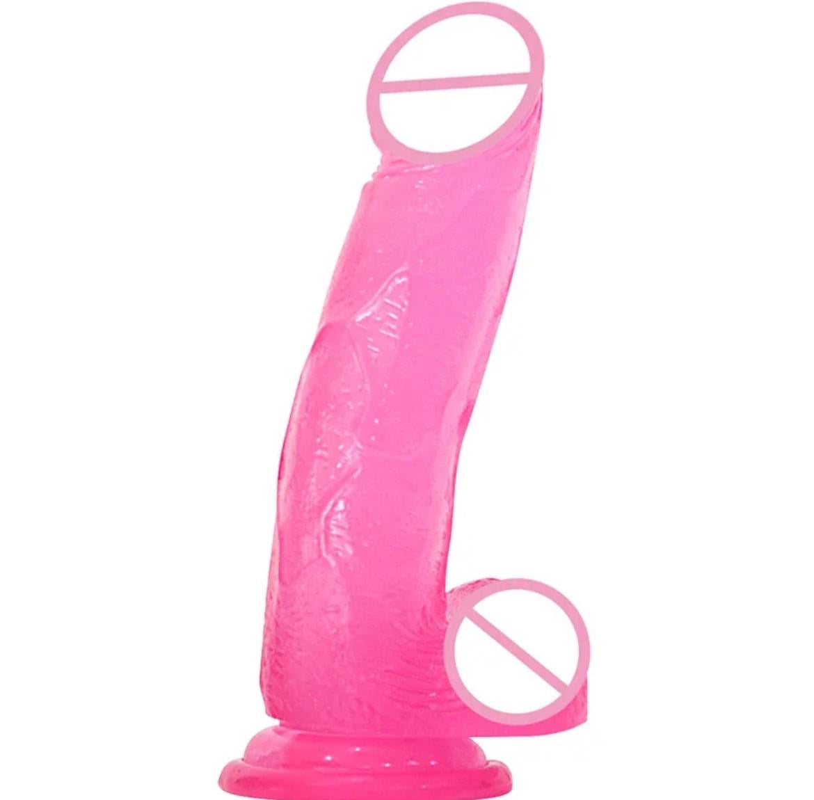 Dildo de goma siliconado