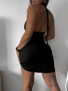 Vestido hebilla black