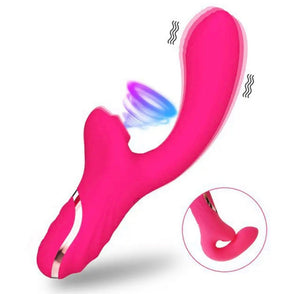 Vibrador con succionador de clitoris