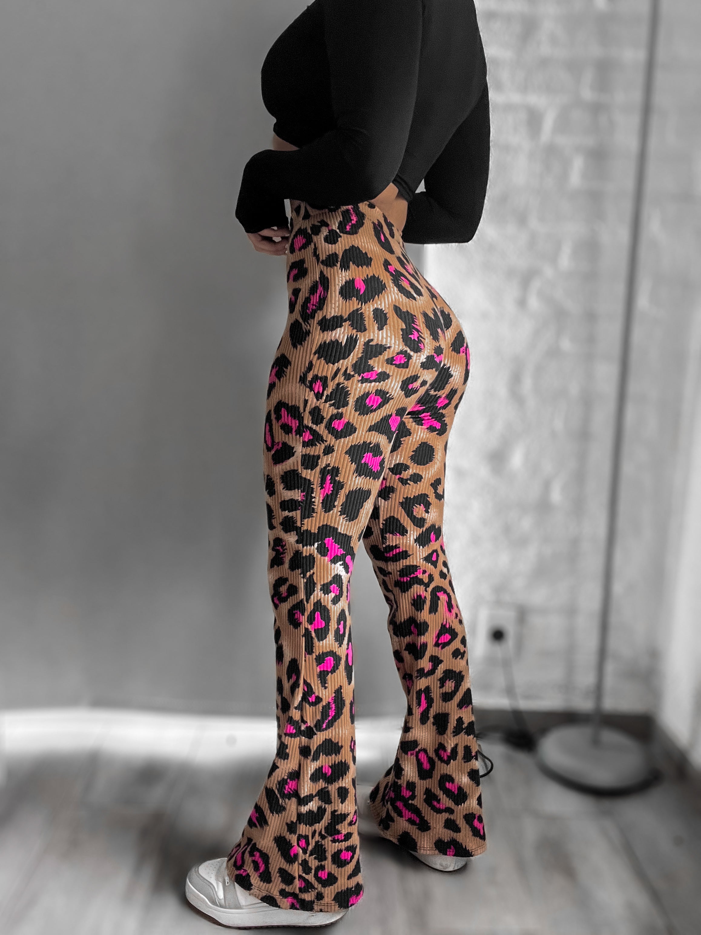 Calza oxford print and Pink
