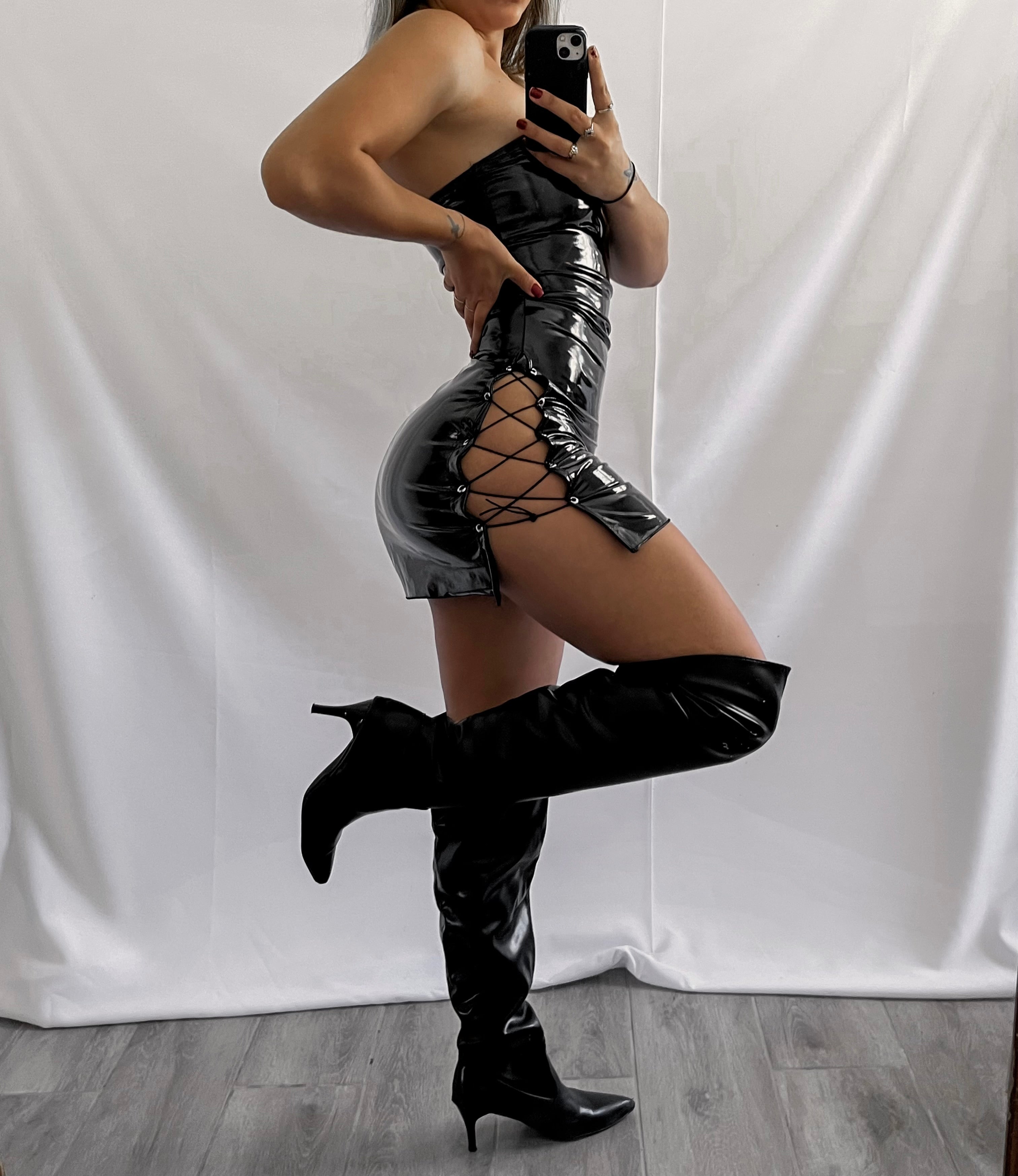 Vestido charol