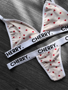 Conjunto ropa interior Cherry corazones
