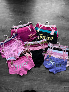 Pack colaless short juicy couture x5