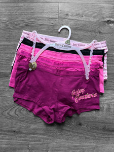 Pack colaless short juicy couture x5