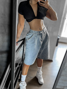 Short baggy jeans clasic