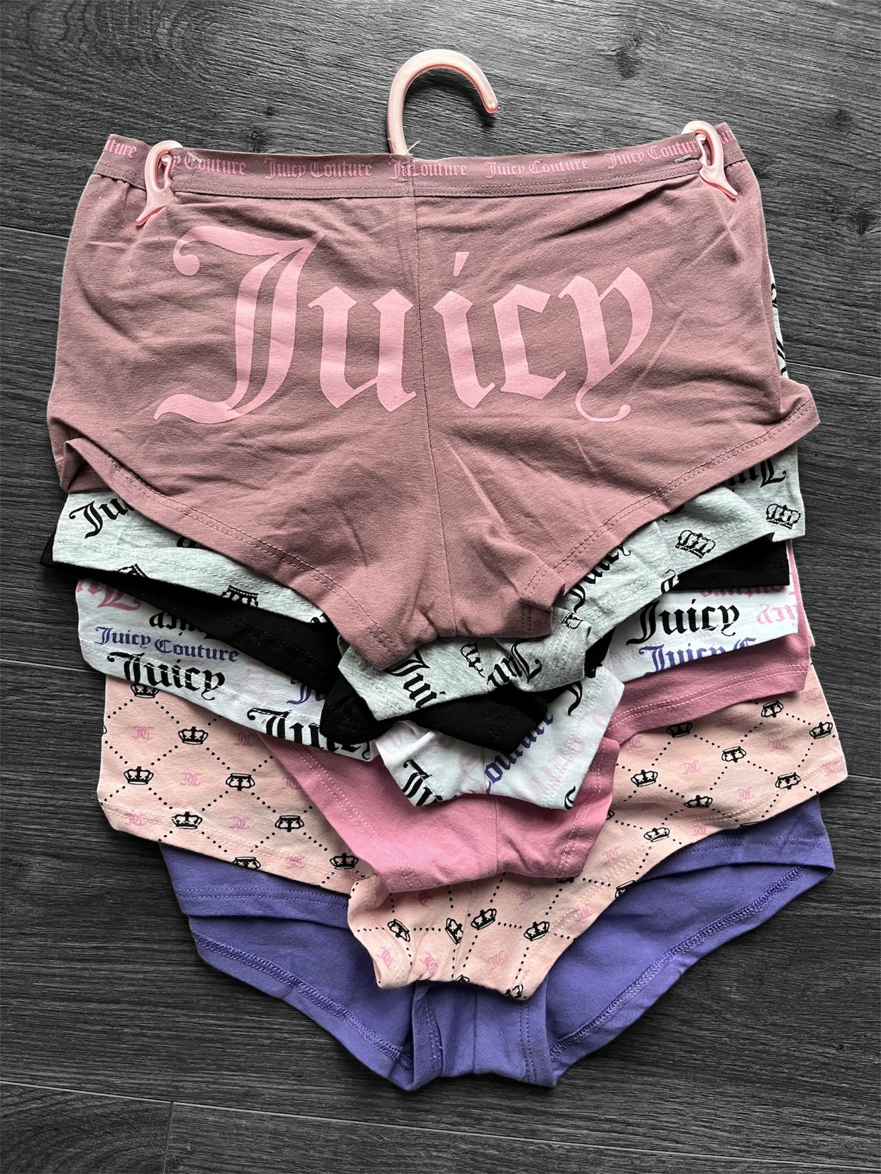 Pack colaless short juicy couture x5