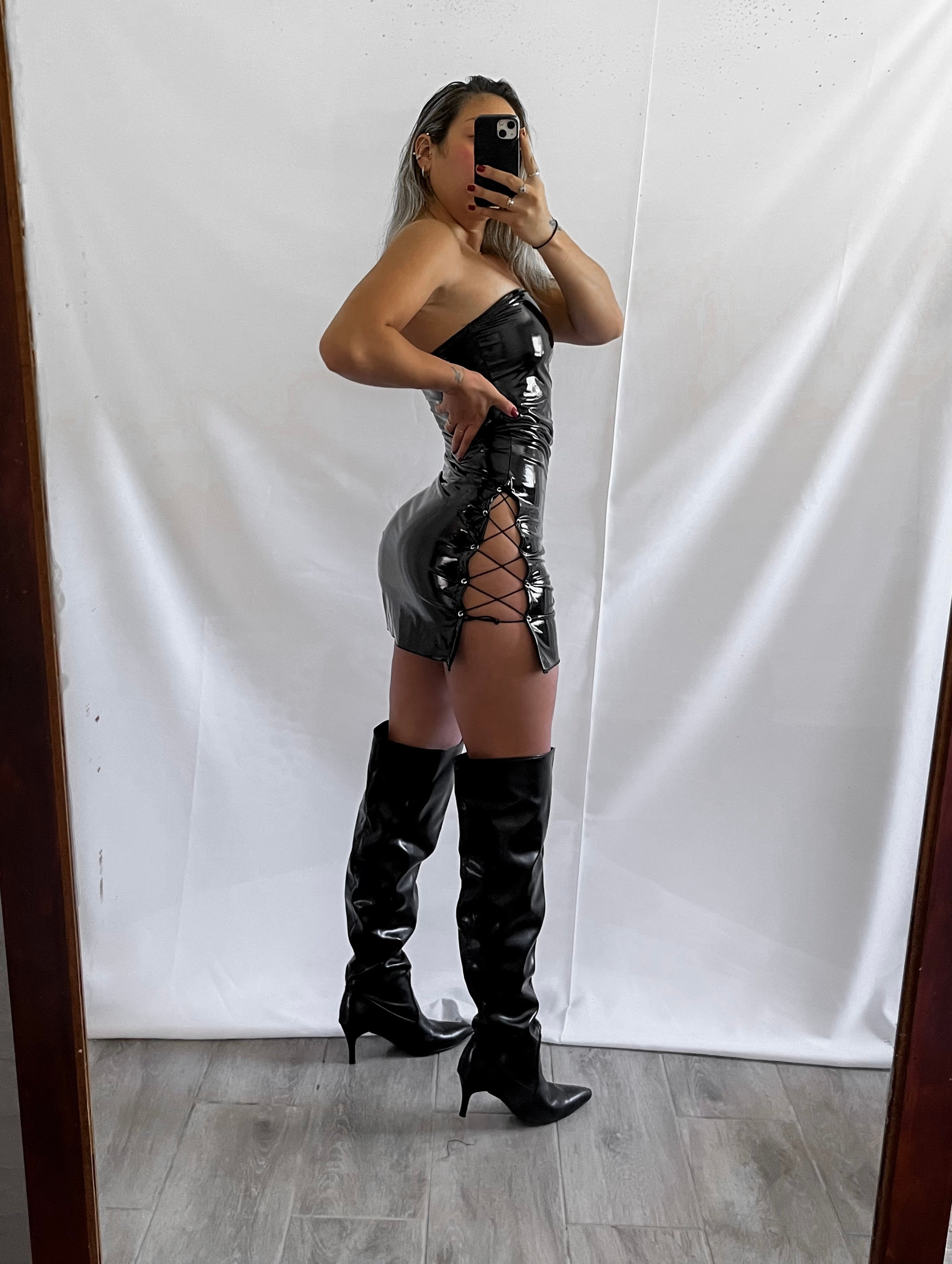 Vestido charol