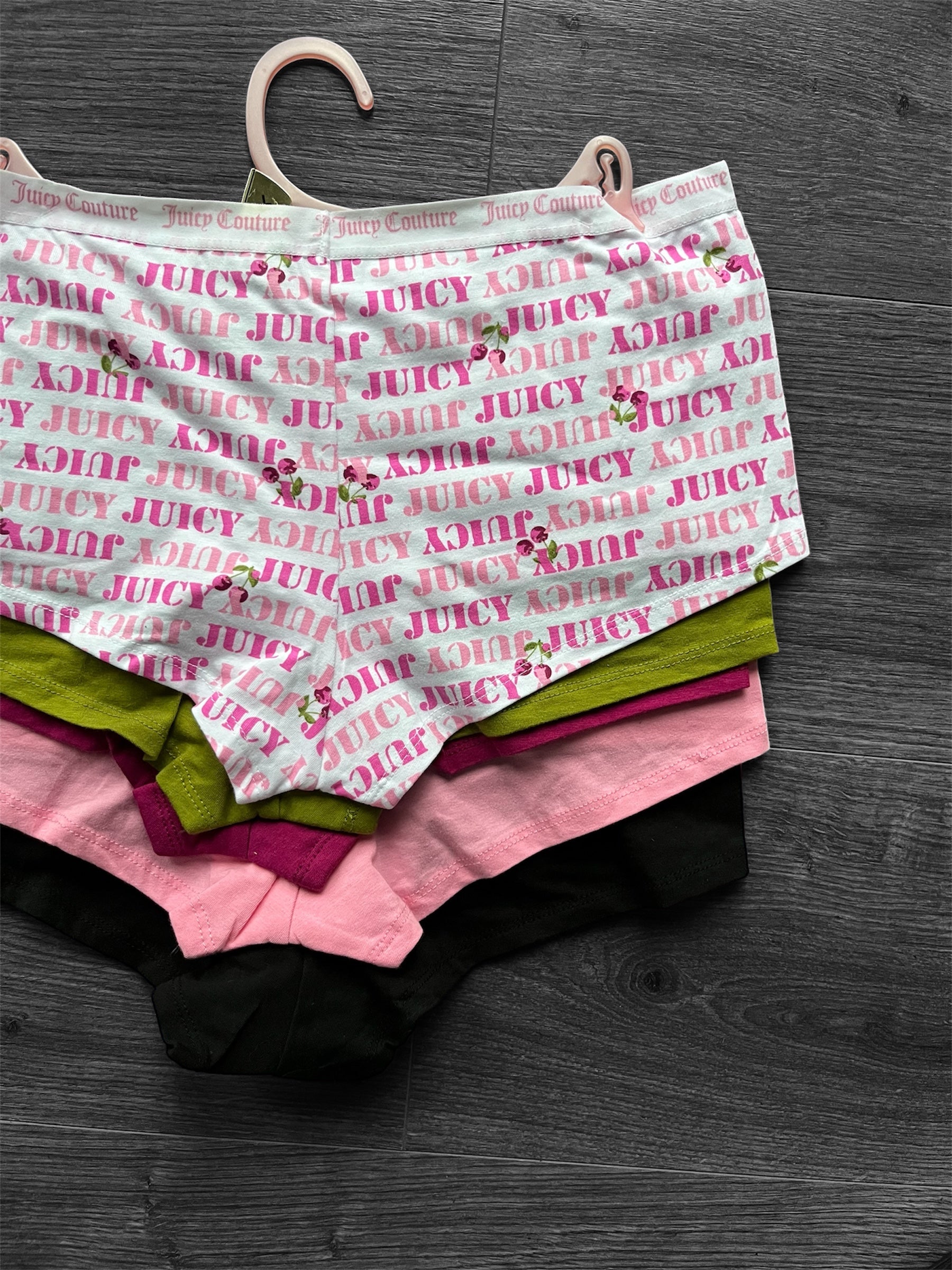 Pack colaless short juicy couture x5
