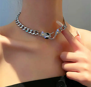 Collar Silver Viper