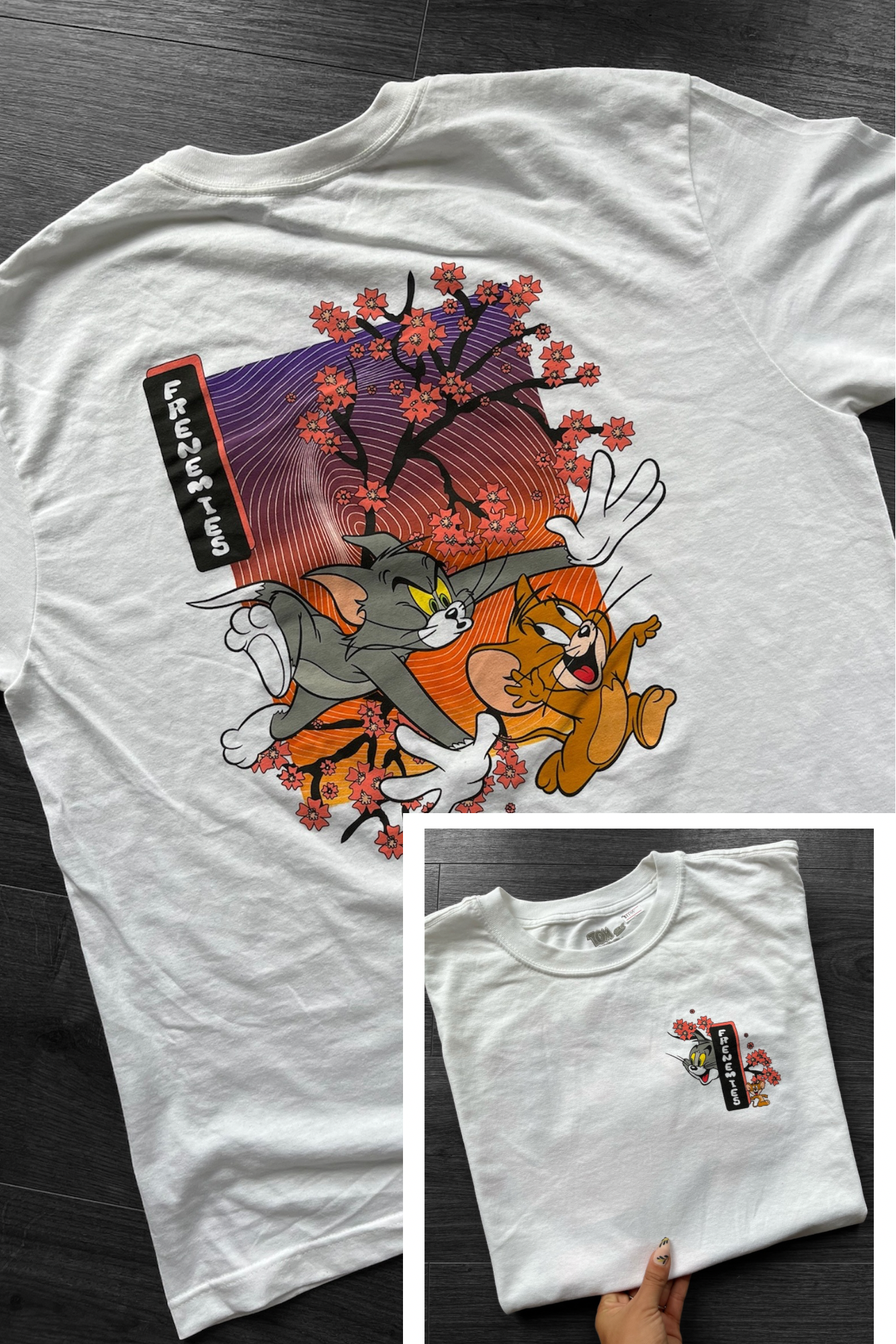 Remera tom y jerry unisex