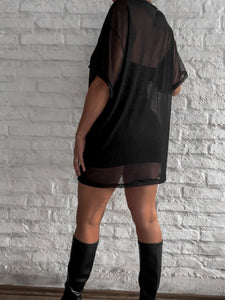 Remeron microtul + vestido strapless