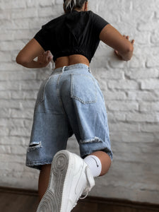 Short baggy jeans clasic