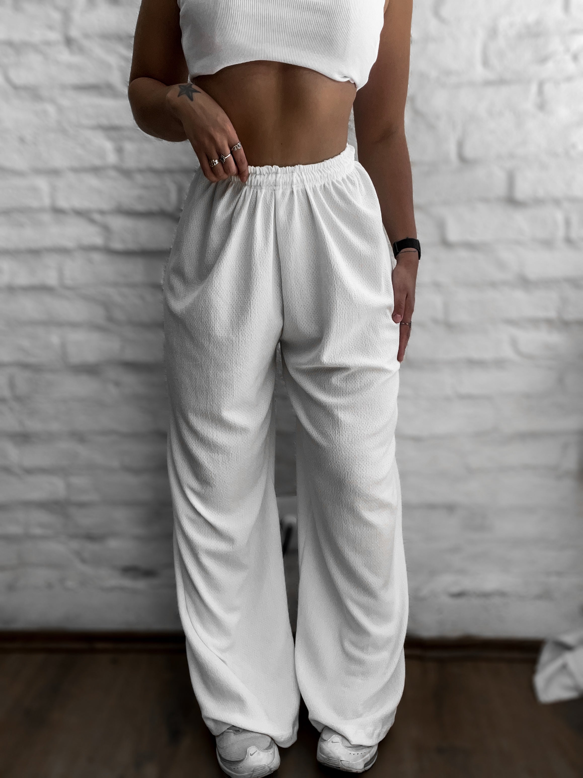 Palazo total white