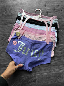 Pack colaless short juicy couture x5