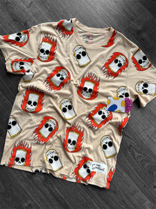 Remera bart fire unisex