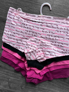 Pack colaless short juicy couture x5