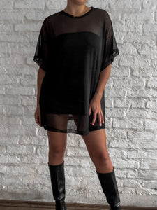 Remeron microtul + vestido strapless