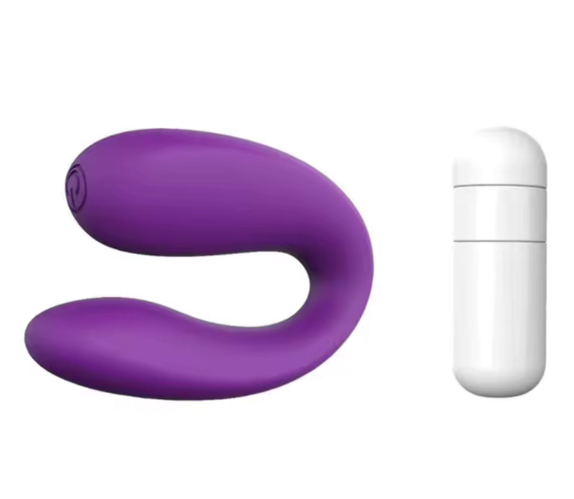 Vibrador tipo U estimulador de clitoris y punto G