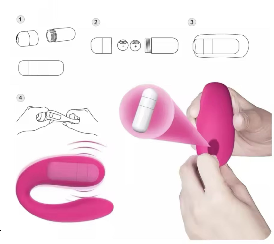 Vibrador tipo U estimulador de clitoris y punto G