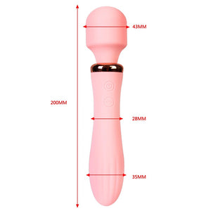 Vibrador varita con doble función