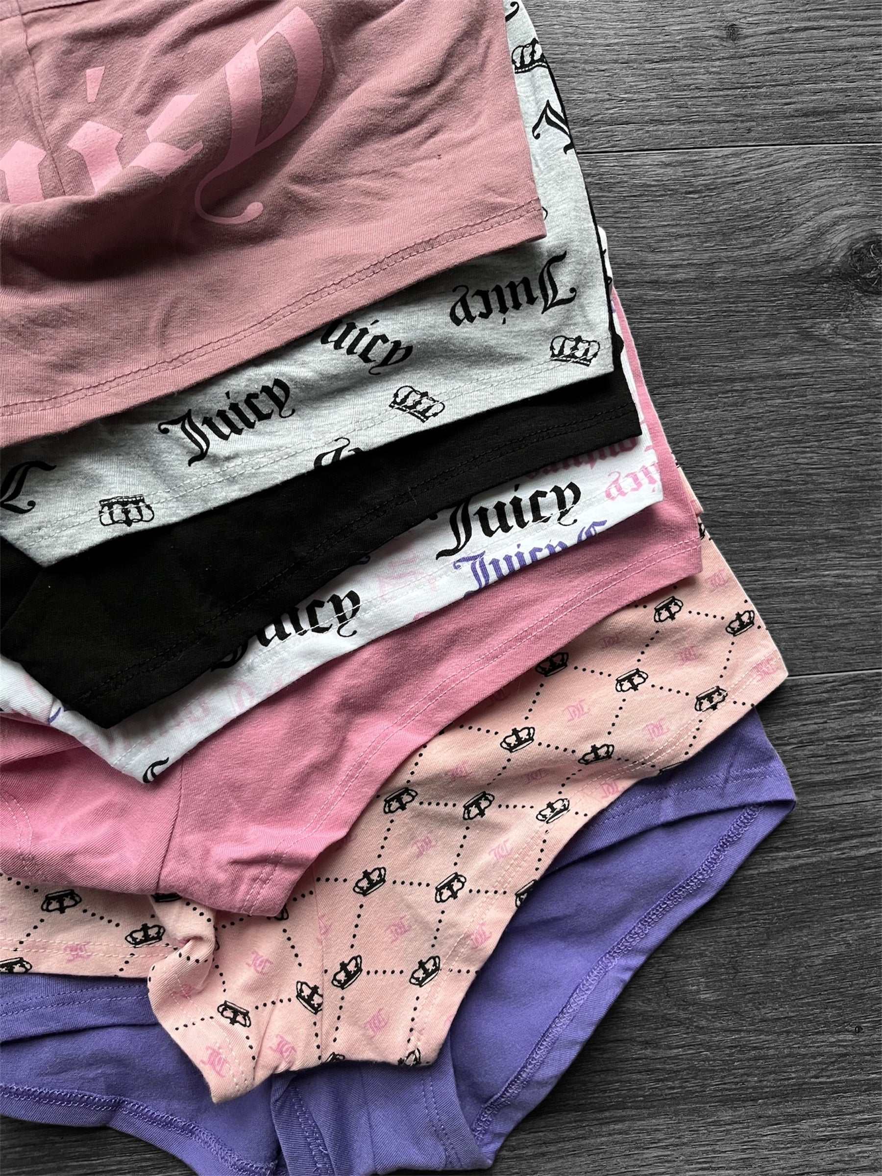 Pack colaless short juicy couture x5