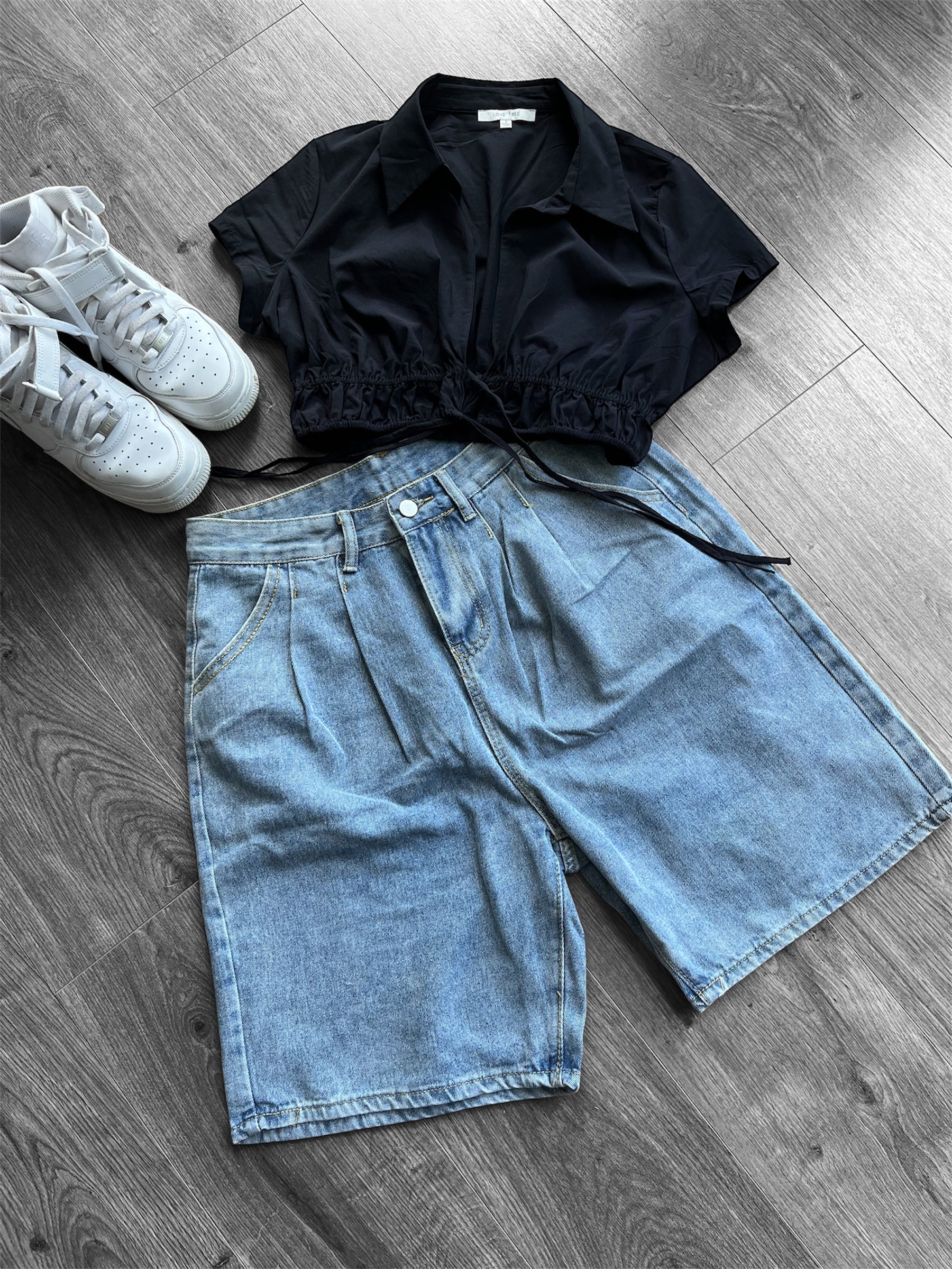 Short baggy jeans clasic
