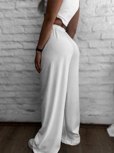 Palazo total white