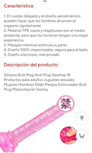 Dildo de goma siliconado